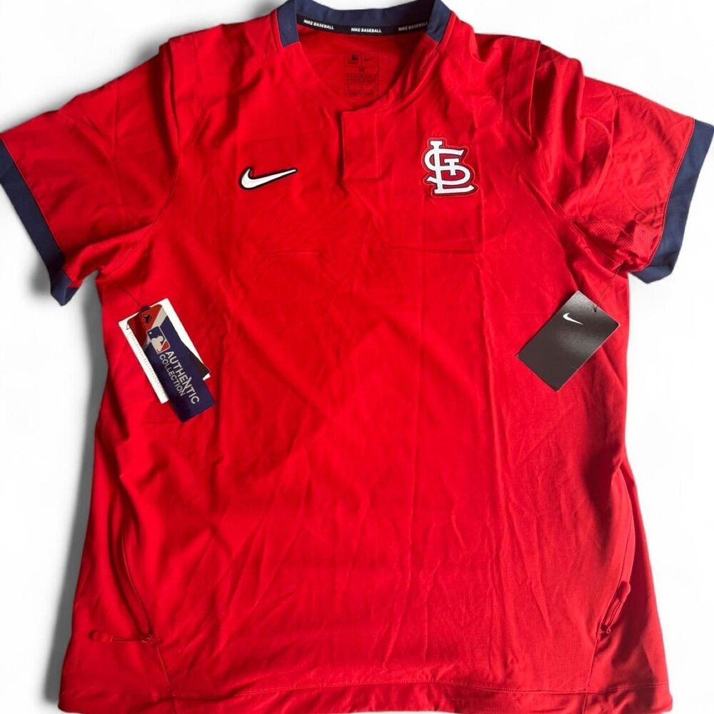 Nike MLB Authentic Collection St. Louis Cardinals Baseball Jersey Red/Blue Mediu